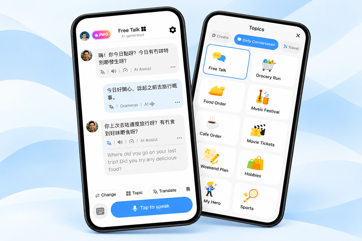 Learn Cantonese through AI conversation practice